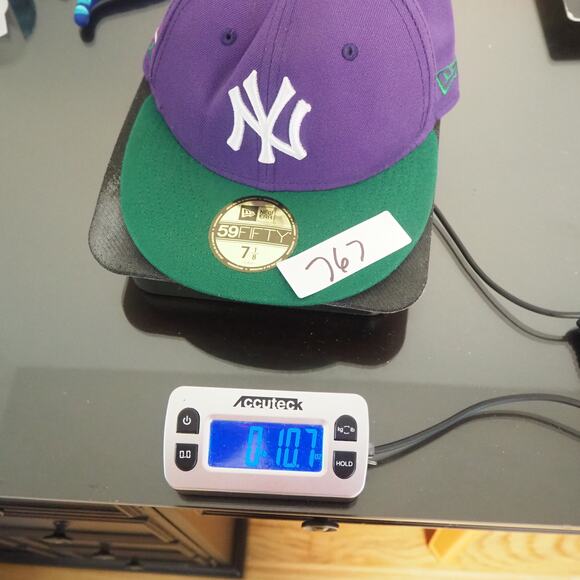New York Yankees x Big League Chew Ground Ball Grape 59FIFTY    7 1/8 Fitted Hat - Picture 11 of 11
